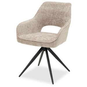 Beige Fabric Dining Chair