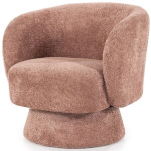 Terracotta Fabric Accent Chair