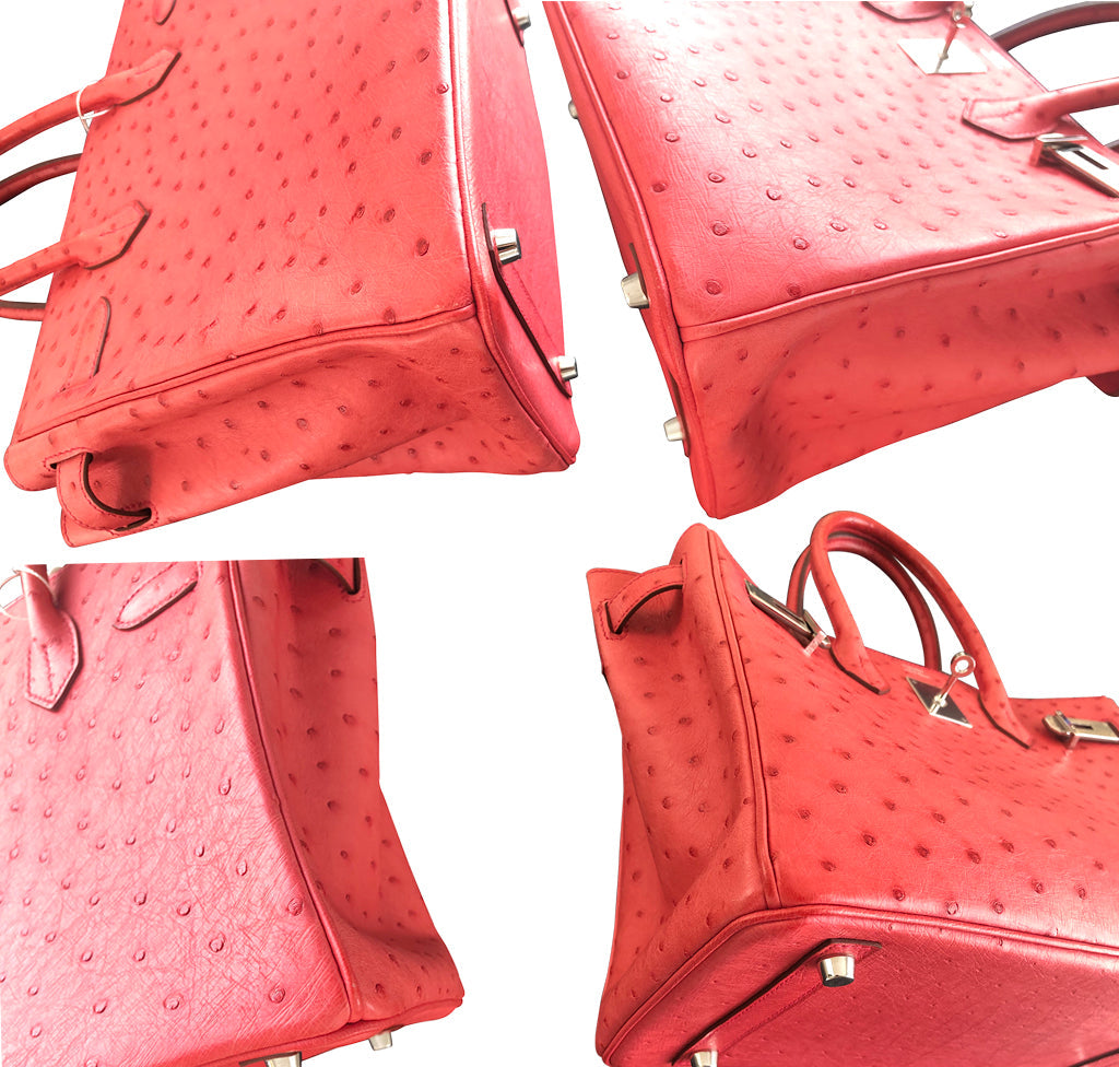 Hermes Birkin 30 Ostrich Bougainvillea - Image 10