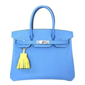 Hermès Birkin 30 Bag Blue Paradise PHW
