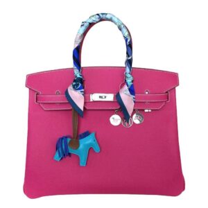 Hermes Birkin 35 Rose Tyrien Epsom Leather Palladium Hardware