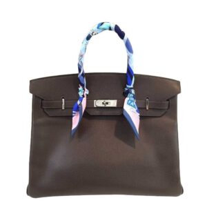 Hermes Birkin 35 Cacao Epsom Leather Palladium Hardware