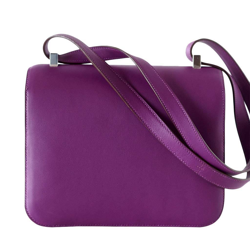 Hermes Constance 24 Anemone Swift Leather Palladium Hardware - Image 2