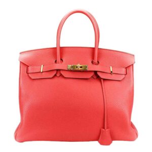 Hermes Birkin 35 Rose Jaipur Taurillon Clemence Leather Palladium Hardware