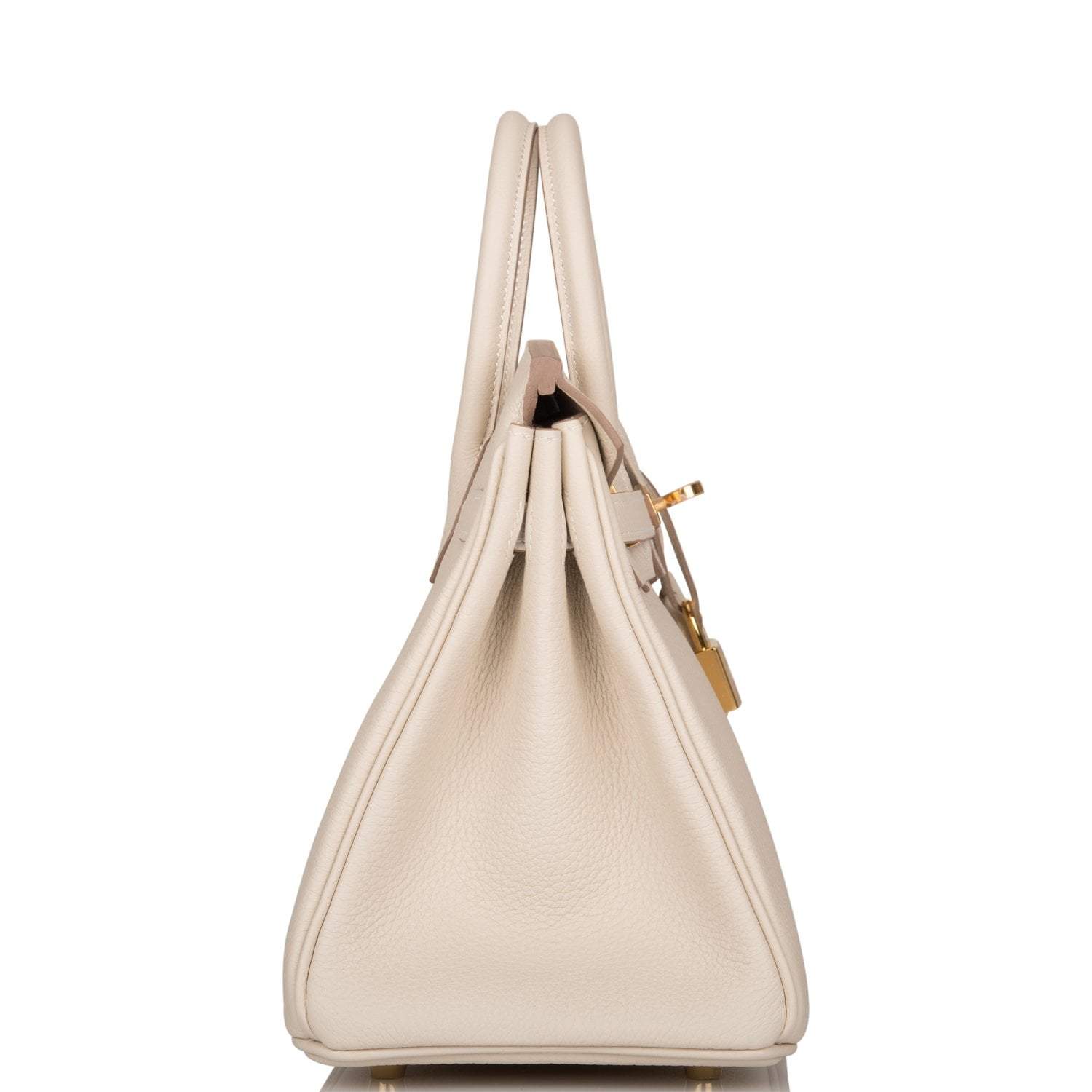 Hermes Birkin 25 Craie Togo Gold Hardware - Image 3