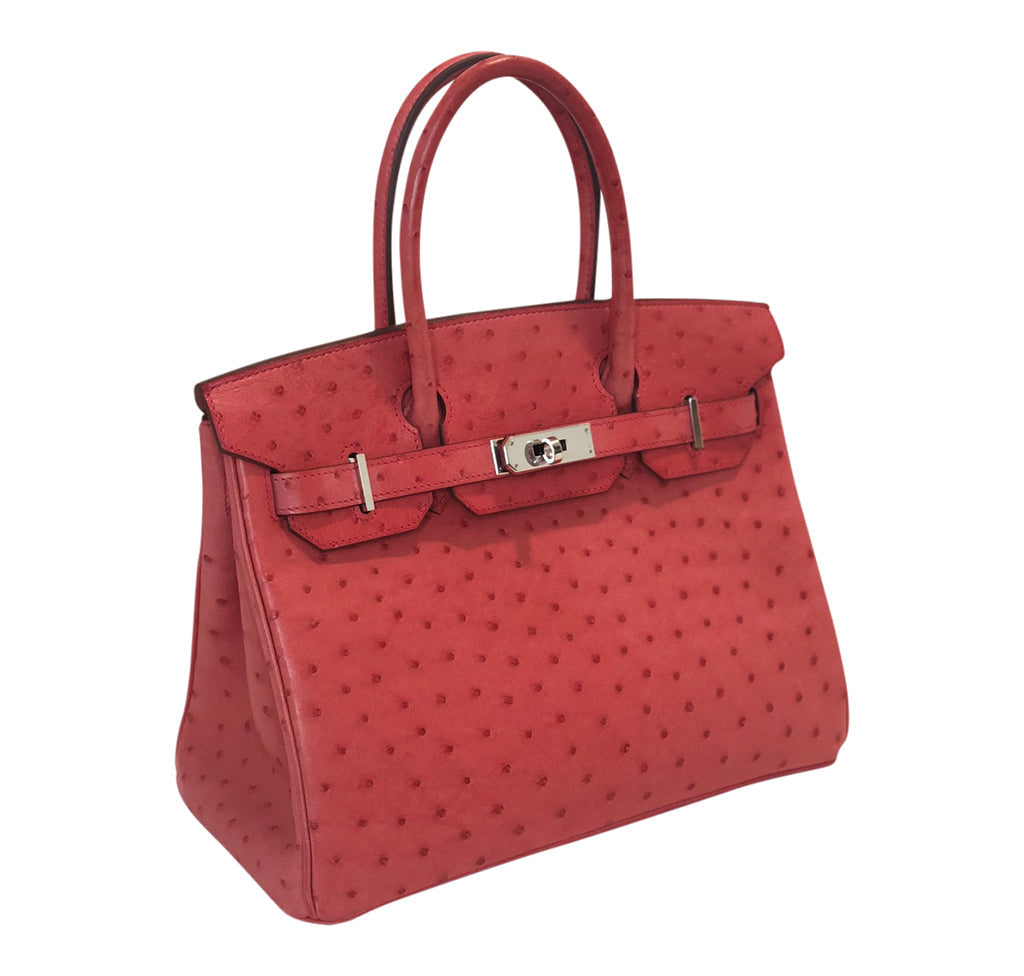 Hermes Birkin 30 Ostrich Bougainvillea - Image 3