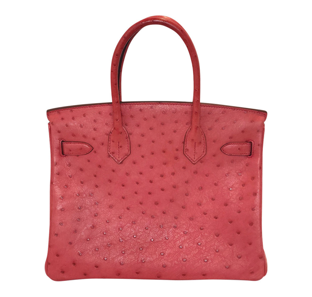 Hermes Birkin 30 Ostrich Bougainvillea - Image 4