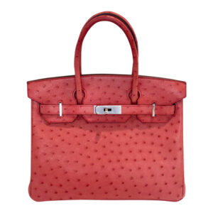 Hermes Birkin 30 Ostrich Bougainvillea