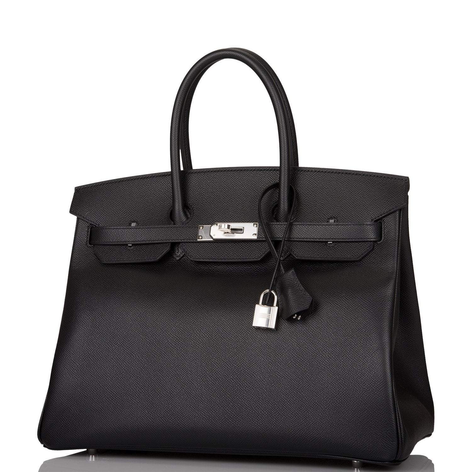 Hermes Birkin 35 Black Epsom Palladium Hardware - Image 4