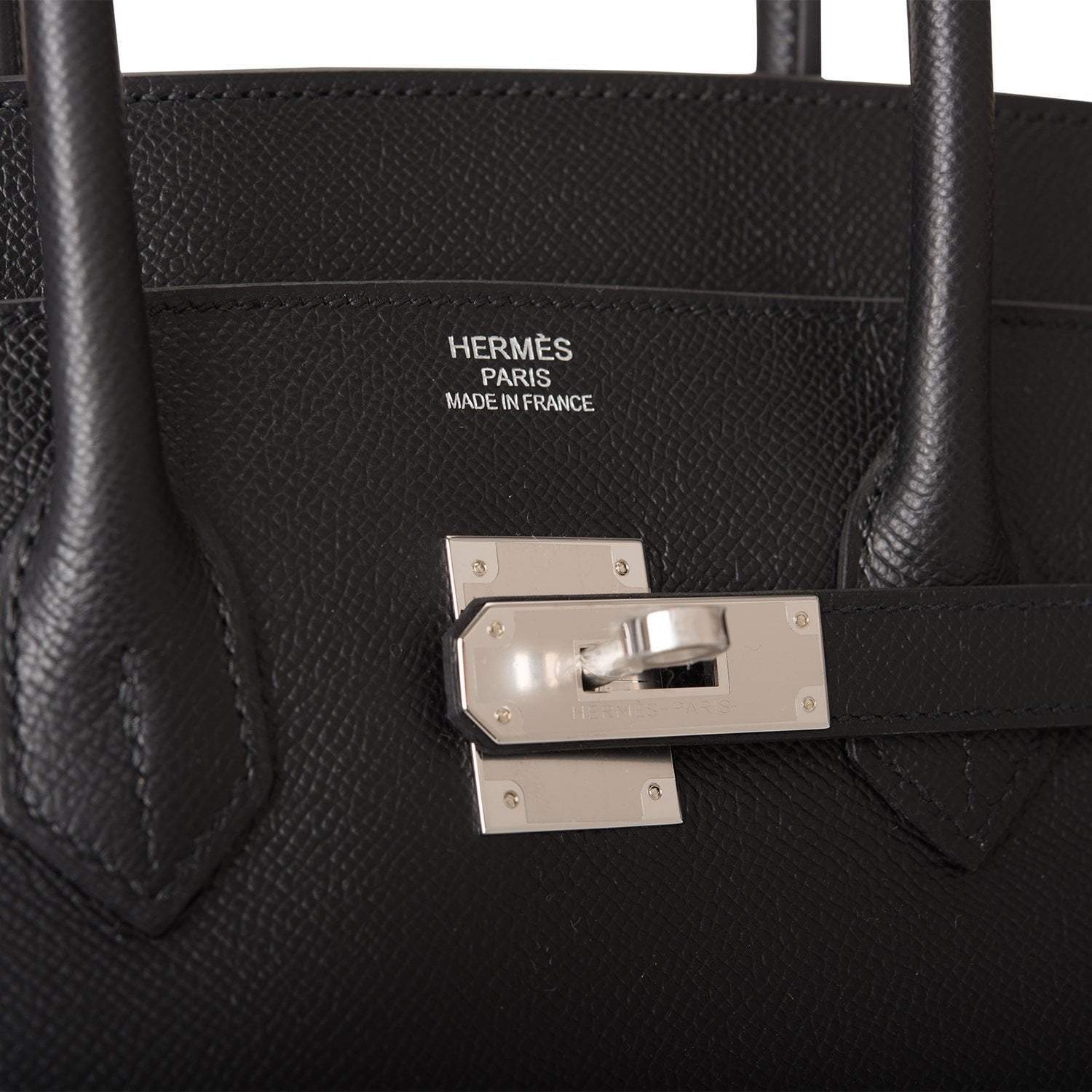 Hermes Birkin 35 Black Epsom Palladium Hardware - Image 6