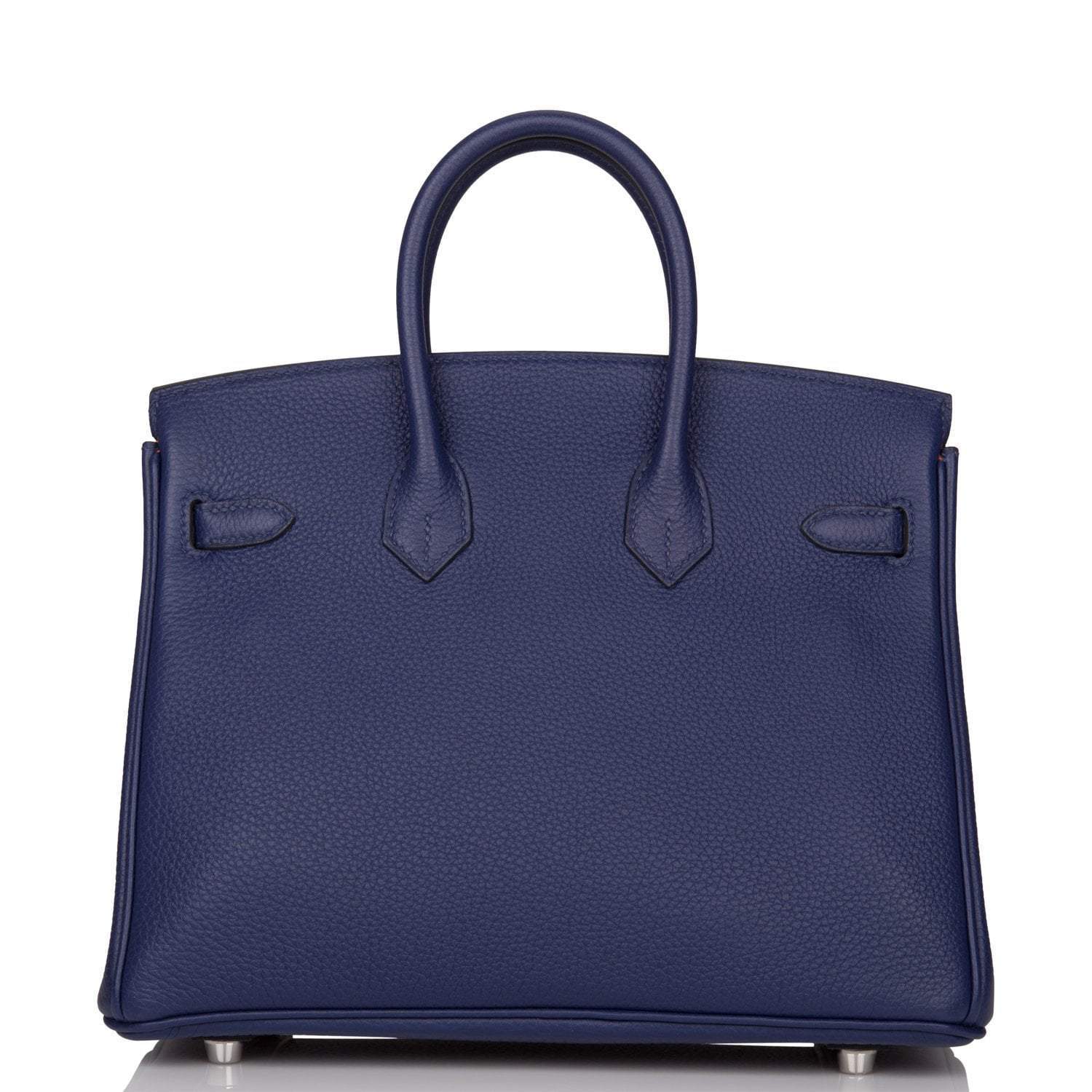 Hermes Bleu Encre Verso Togo Birkin 25cm Palladium Hardware - Image 5