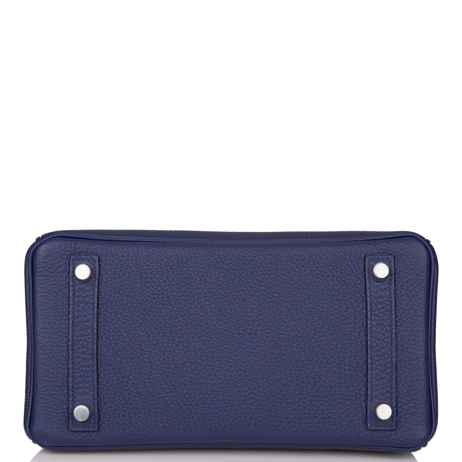 Hermes Bleu Encre Verso Togo Birkin 25cm Palladium Hardware - Image 7