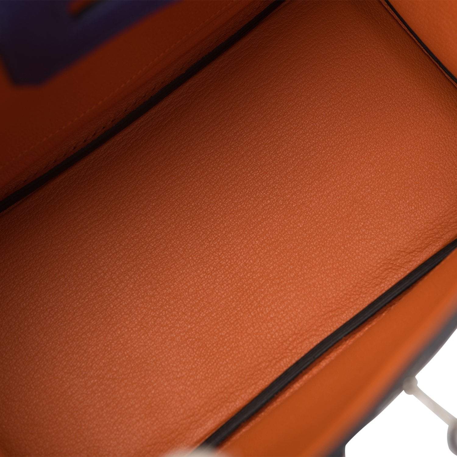 Hermes Bleu Encre Verso Togo Birkin 25cm Palladium Hardware - Image 9