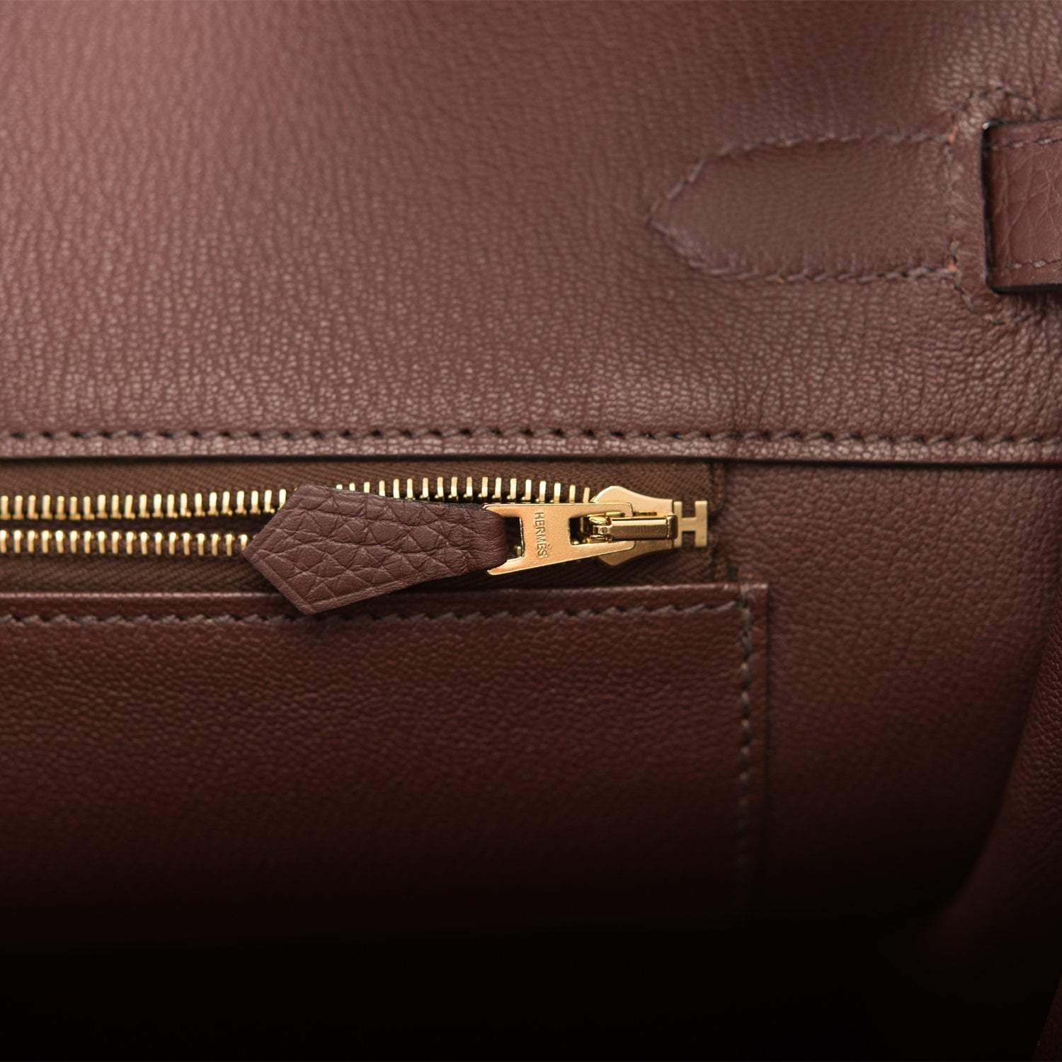 Hermes Birkin 35 Havane Clemence Gold Hardware - Image 9