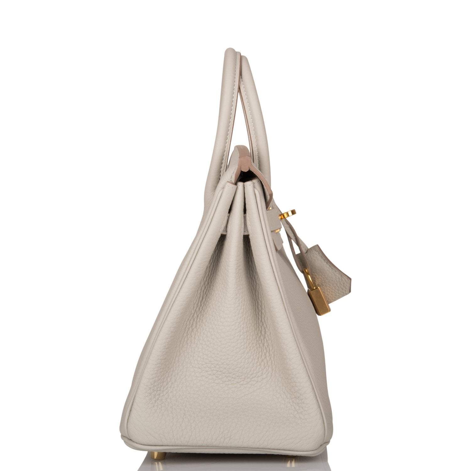 Hermes Birkin 25 Gris Perle Togo Gold Hardware - Image 3