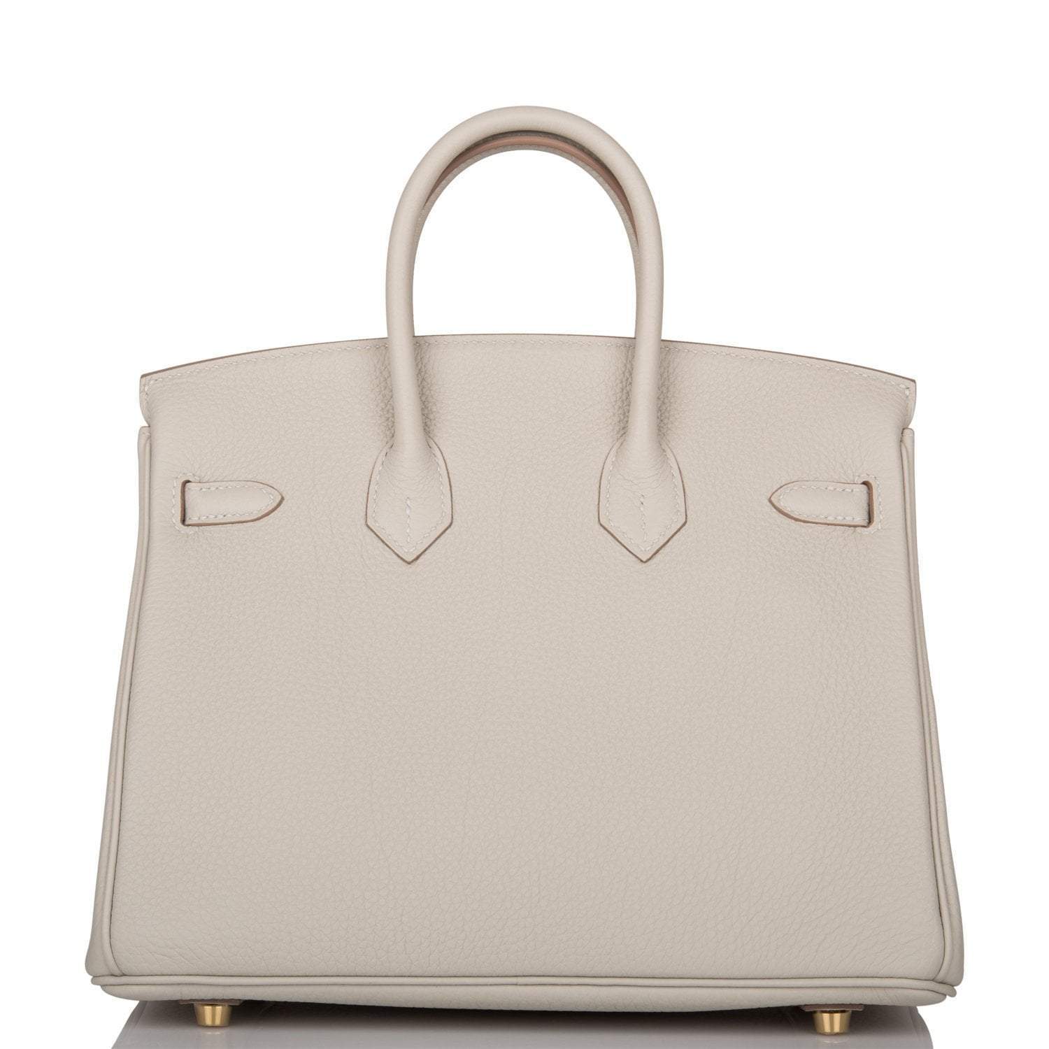 Hermes Birkin 25 Gris Perle Togo Gold Hardware - Image 4