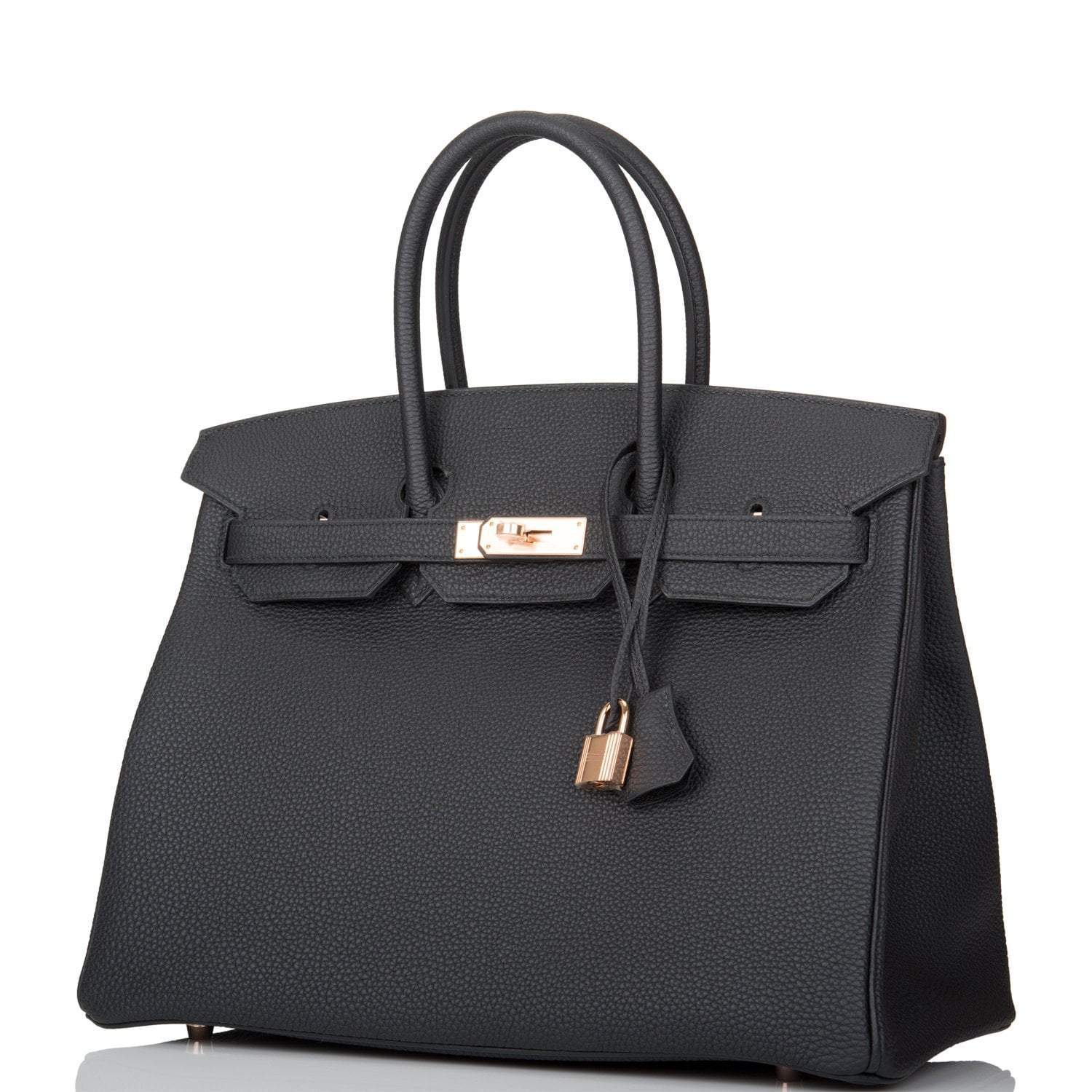 Hermes Birkin 35 Black Togo Rose Gold Hardware - Image 5