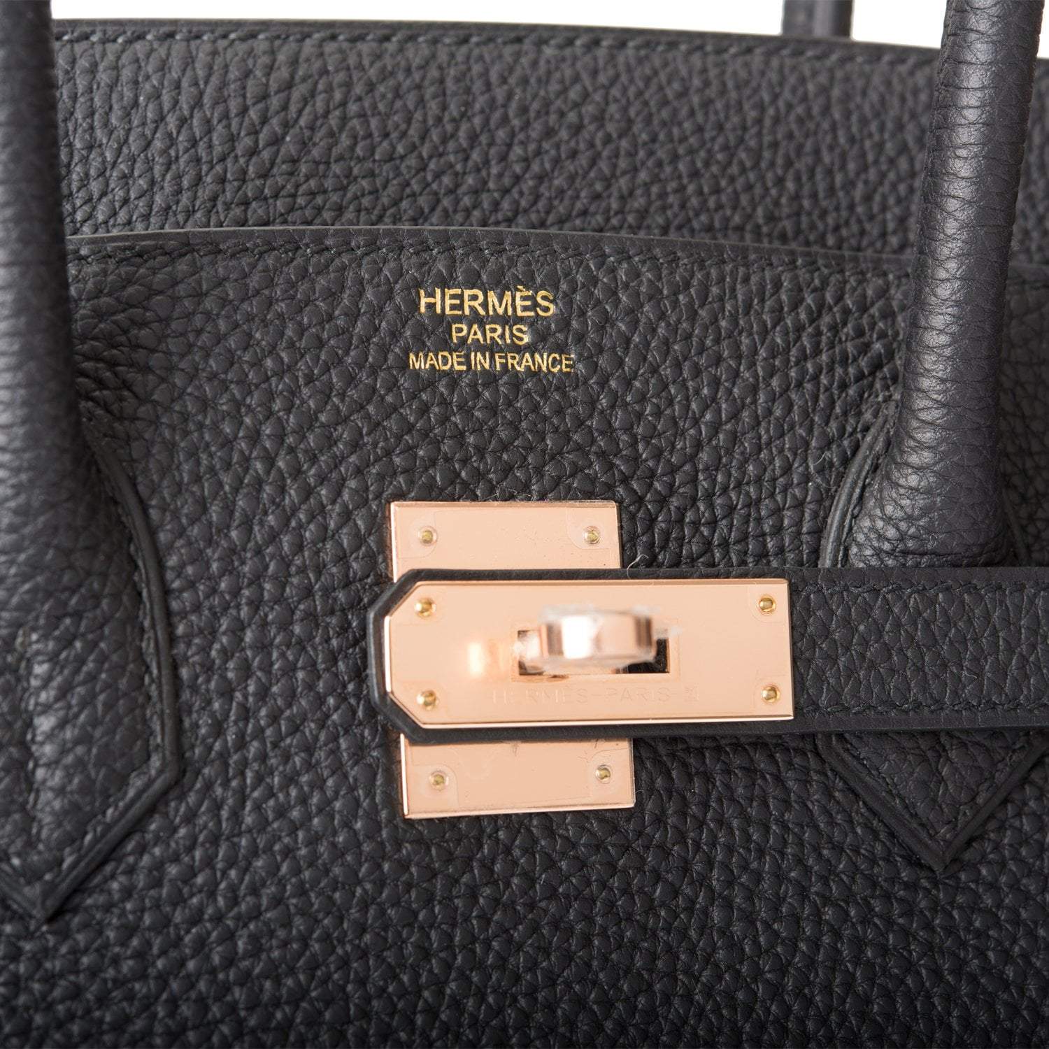 Hermes Birkin 35 Black Togo Rose Gold Hardware - Image 6