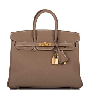 Hermes Birkin 25 Etoupe Togo Gold Hardware
