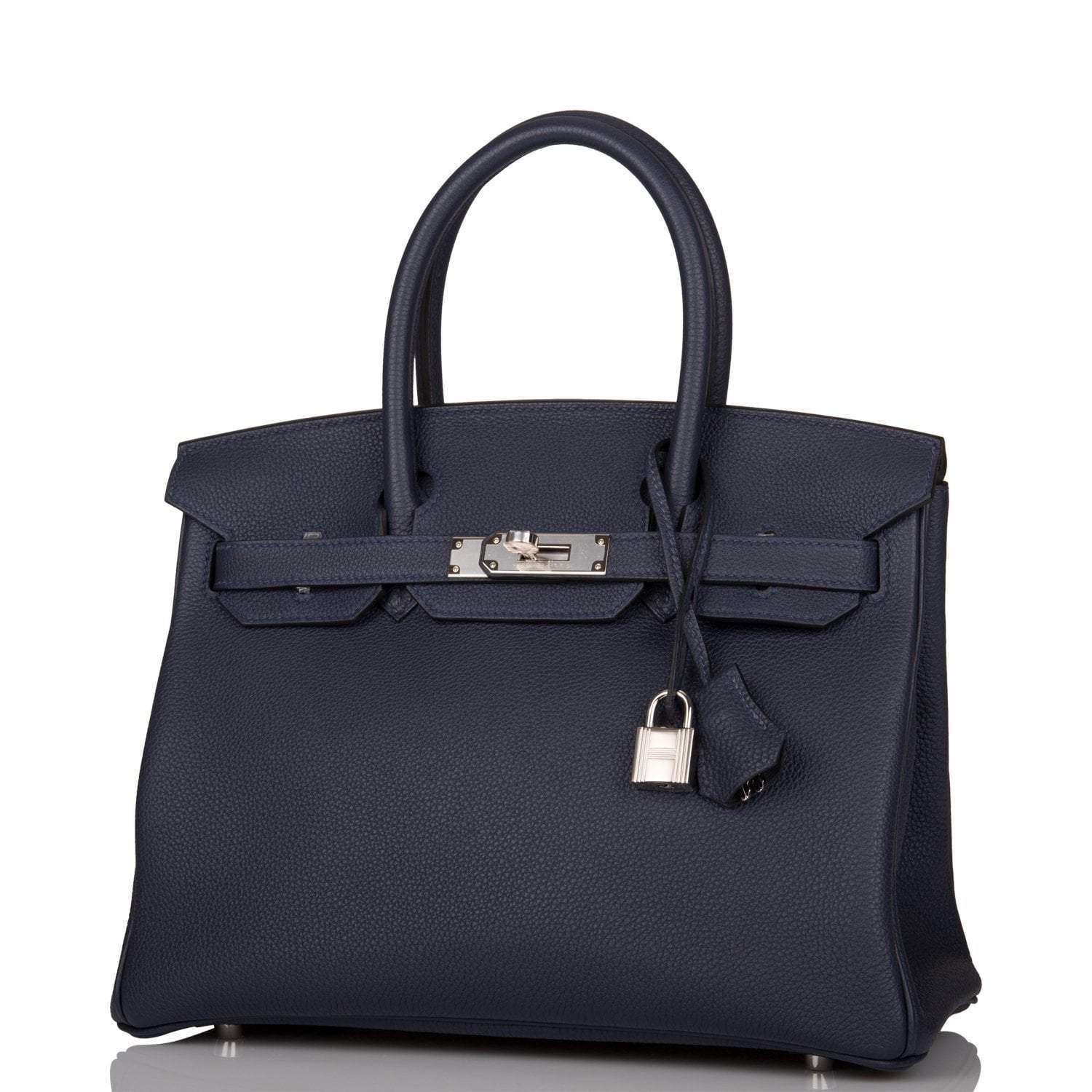Hermes Bleu Nuit Togo Birkin 30cm Palladium Hardware - Image 5