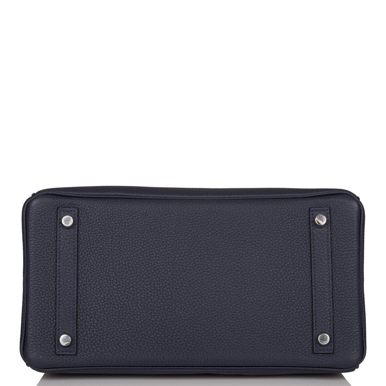 Hermes Bleu Nuit Togo Birkin 30cm Palladium Hardware - Image 6
