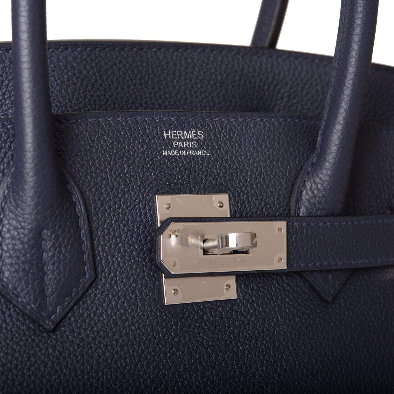 Hermes Bleu Nuit Togo Birkin 30cm Palladium Hardware - Image 7
