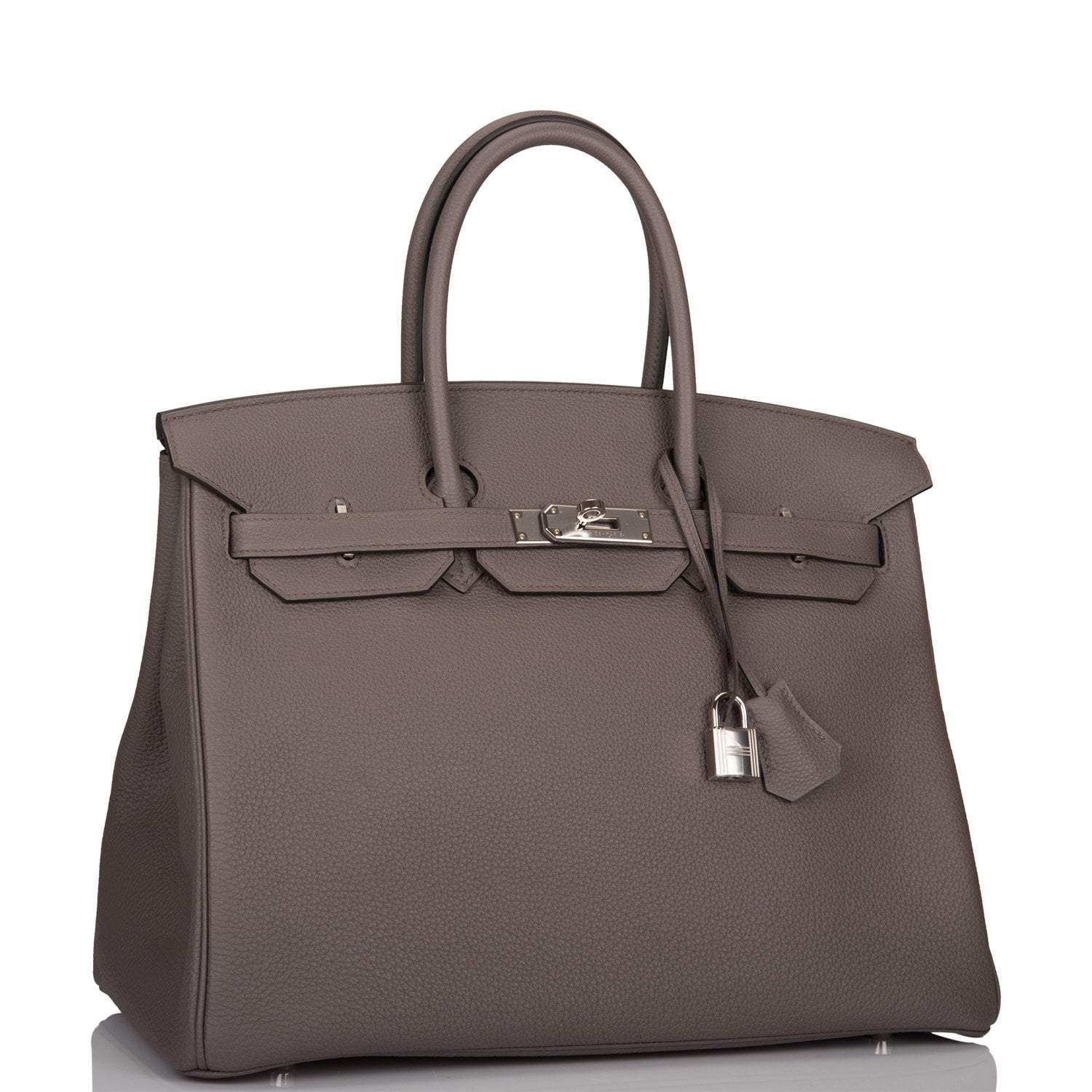 Hermes Birkin 35cm Etain Togo Palladium Hardware - Image 2