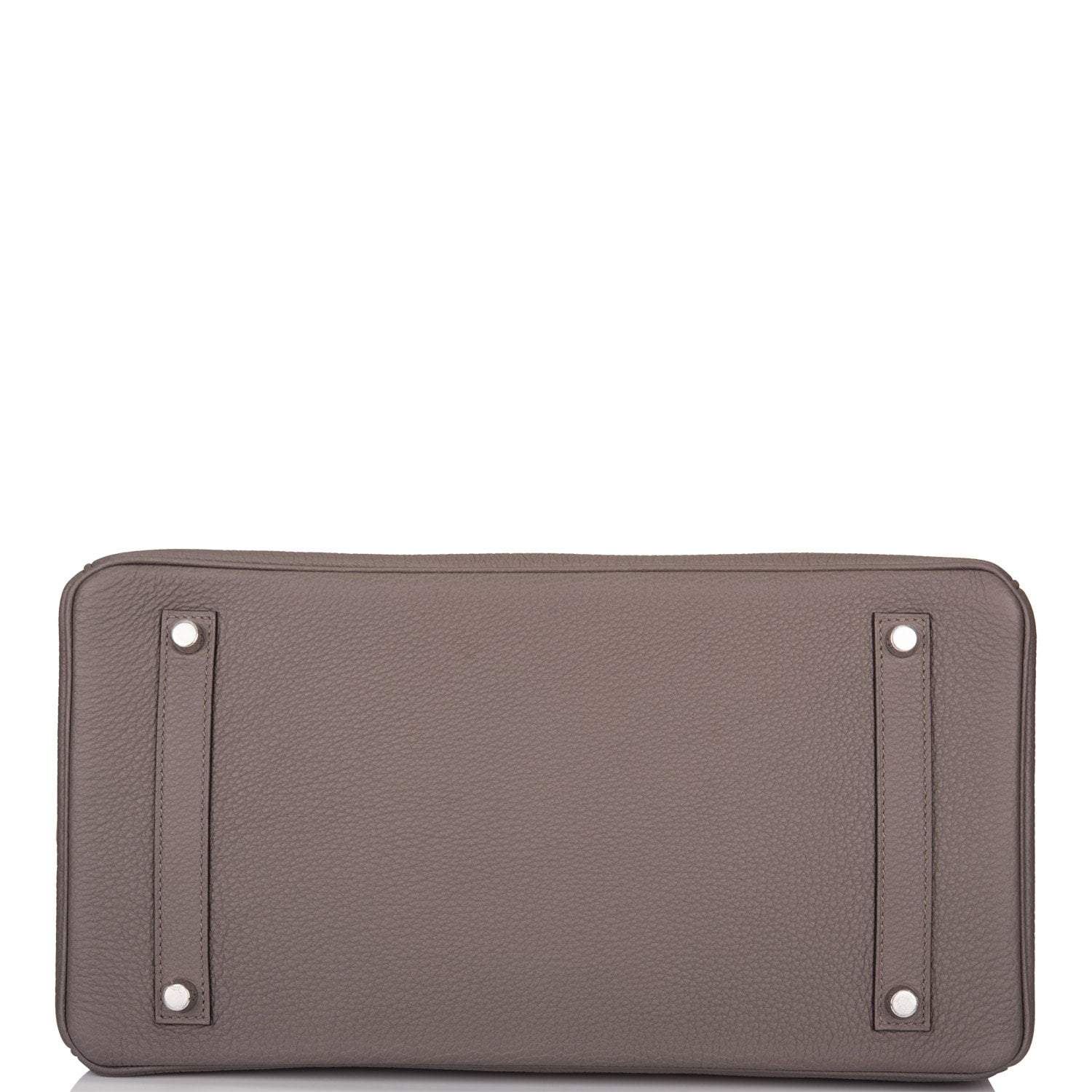 Hermes Birkin 35cm Etain Togo Palladium Hardware - Image 6