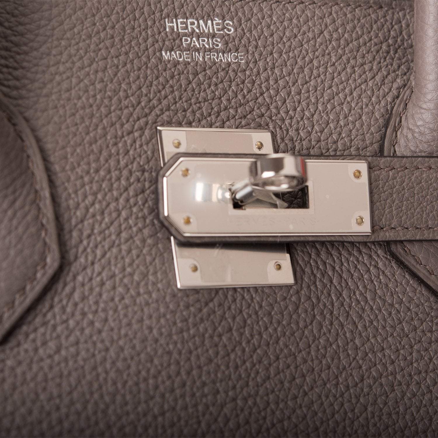 Hermes Birkin 35cm Etain Togo Palladium Hardware - Image 7