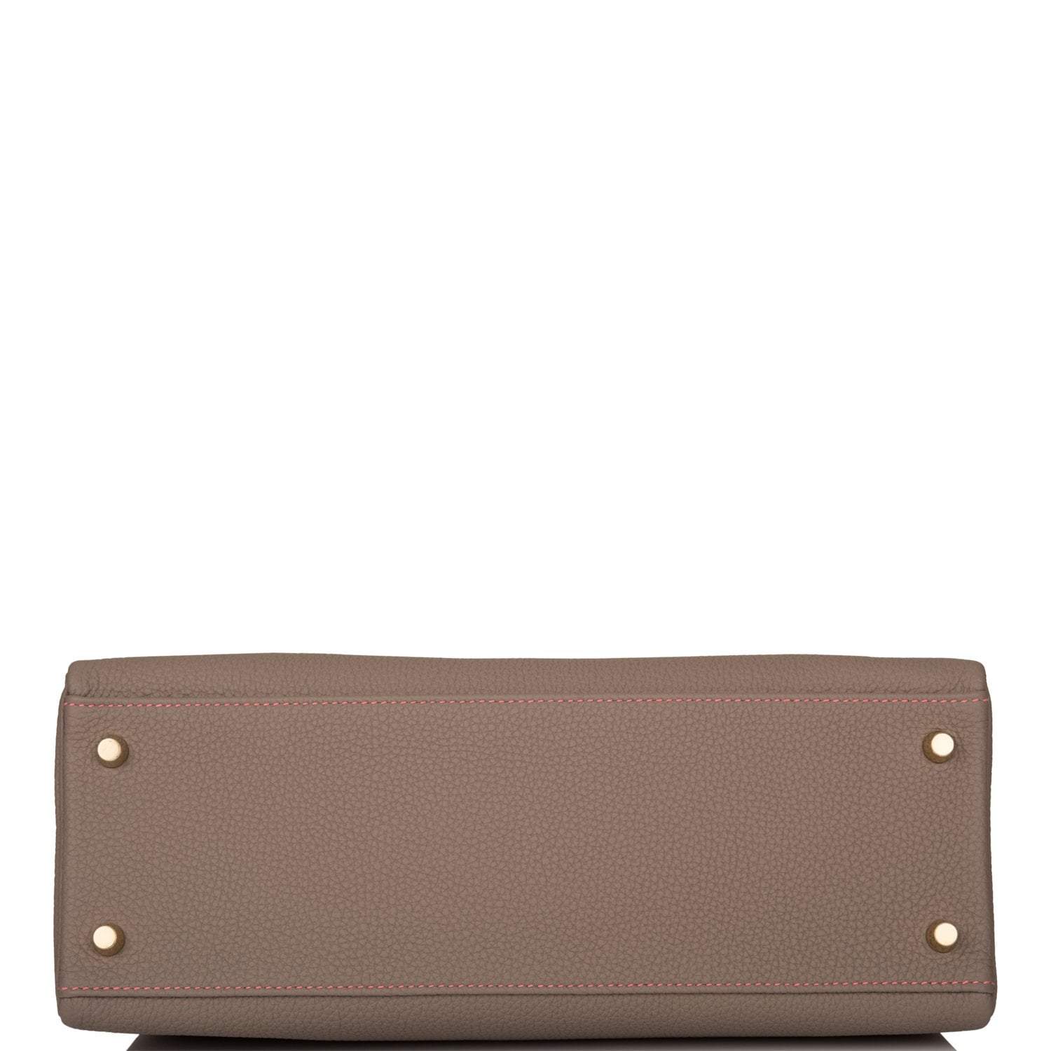Hermes Horseshoe Stamp (HSS) Gris Asphalte Verso Togo Retourne Kelly 32cm Brushed Gold Hardware - Image 6