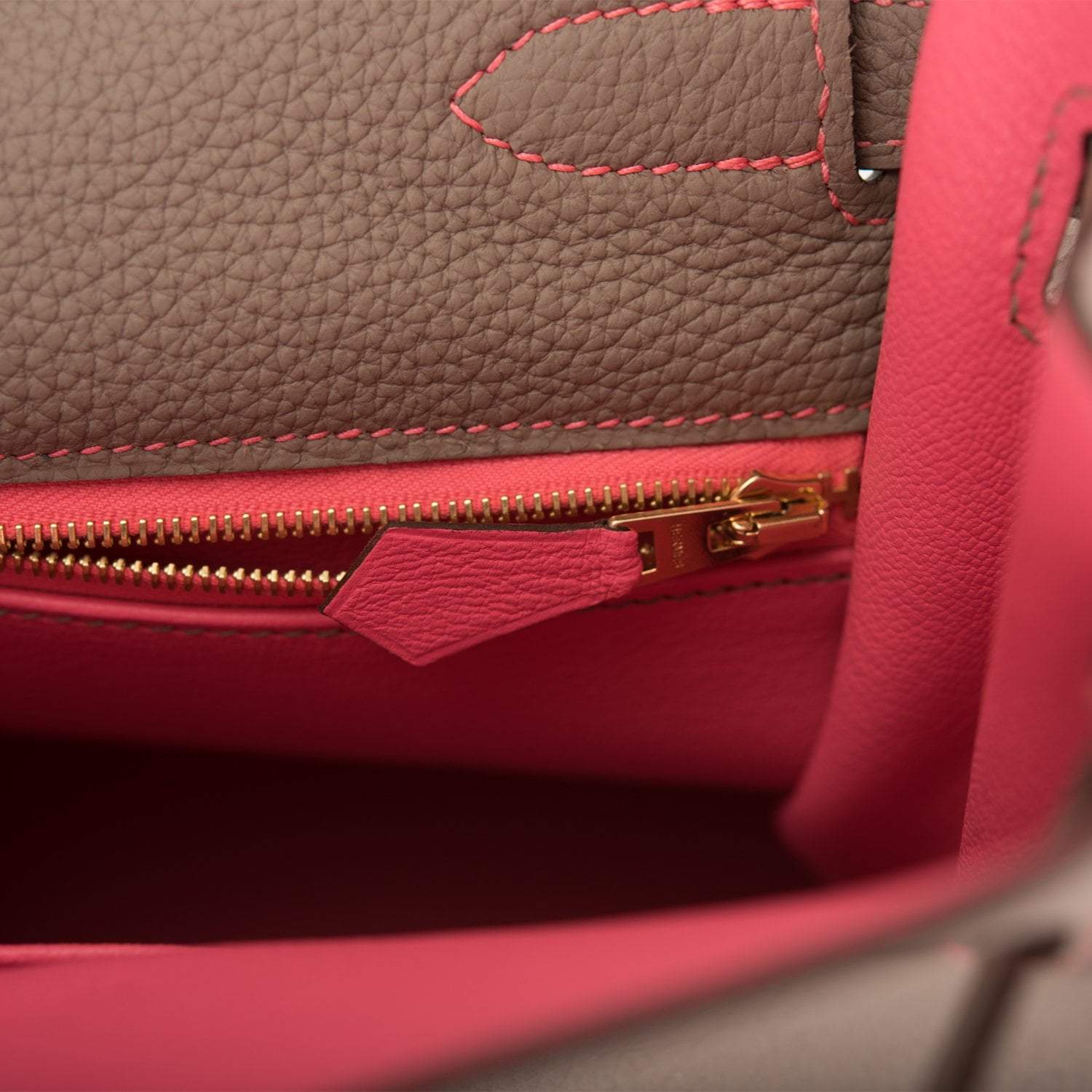 Hermes Horseshoe Stamp (HSS) Gris Asphalte Verso Togo Retourne Kelly 32cm Brushed Gold Hardware - Image 9