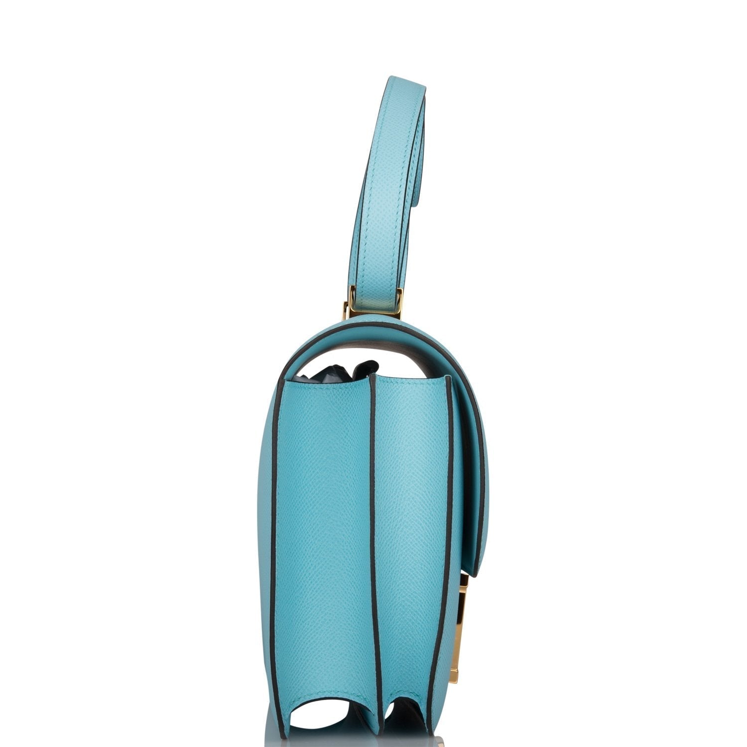 Hermes Bleu Atoll Epsom Constance 24cm Gold Hardware - Image 3