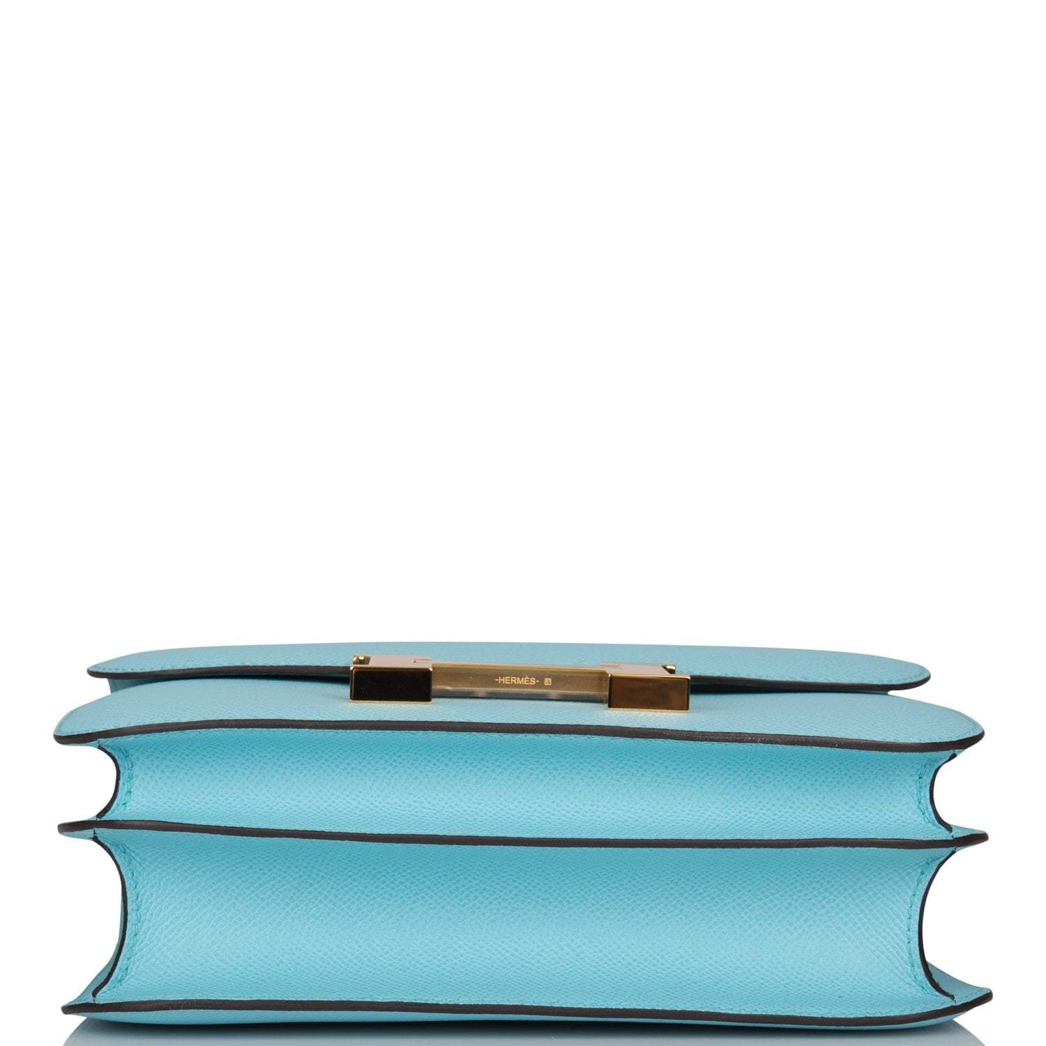 Hermes Bleu Atoll Epsom Constance 24cm Gold Hardware - Image 6