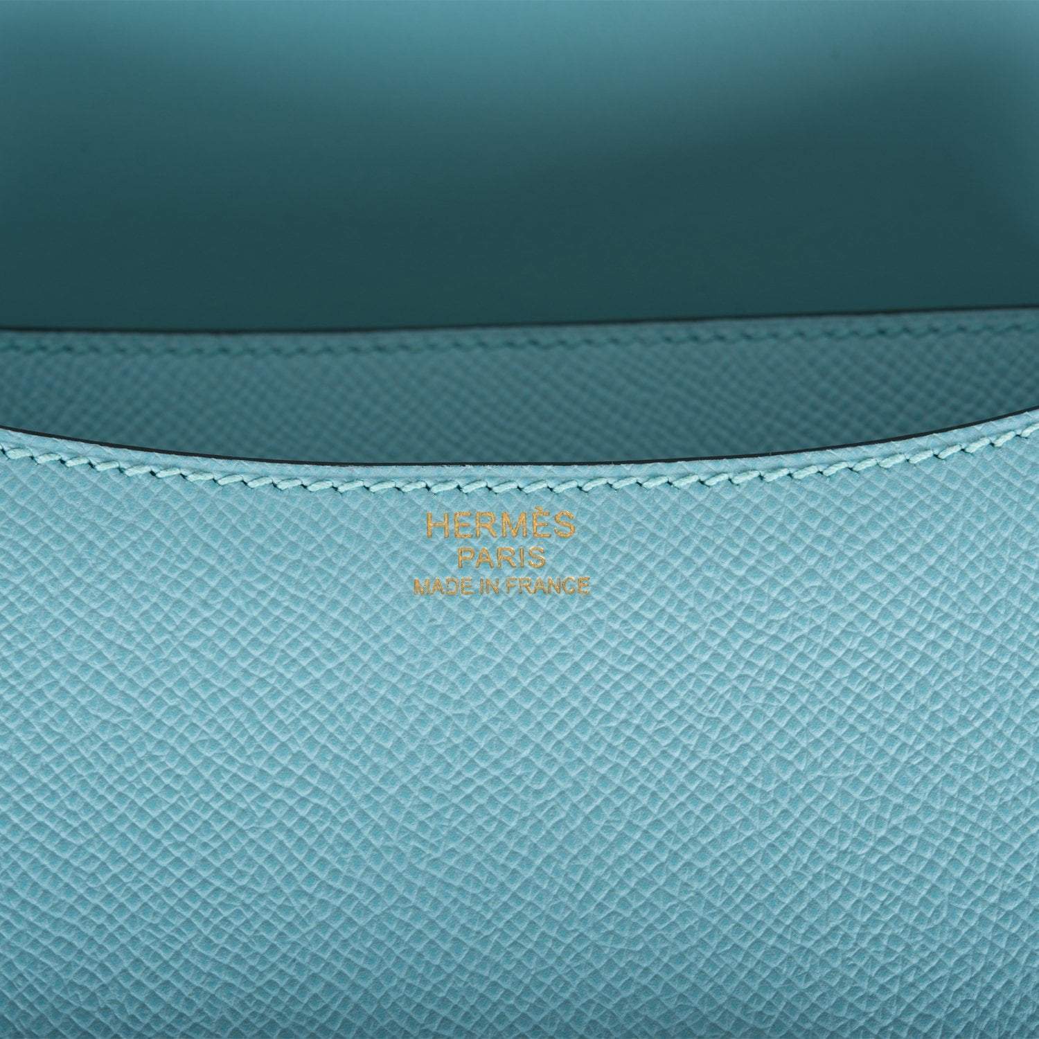 Hermes Bleu Atoll Epsom Constance 24cm Gold Hardware - Image 8
