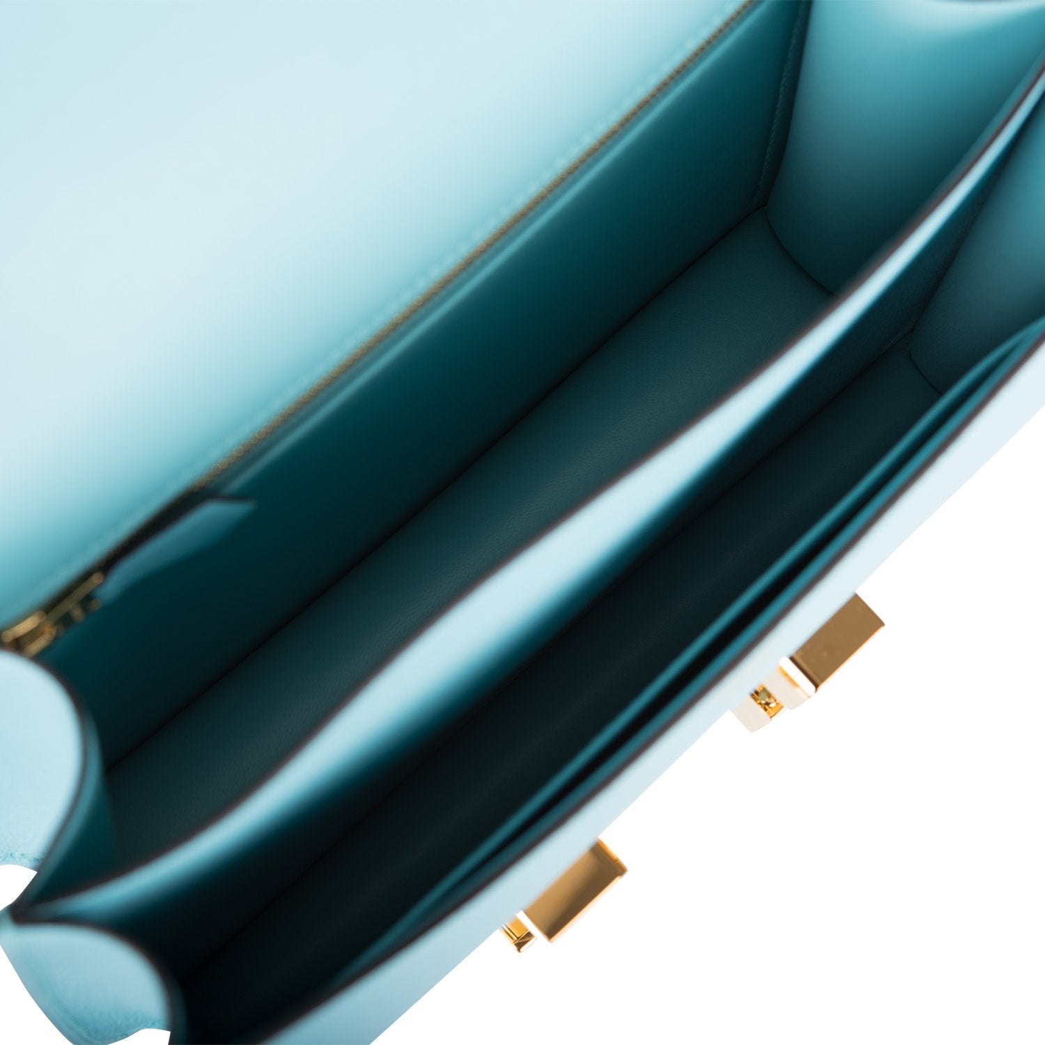 Hermes Bleu Atoll Epsom Constance 24cm Gold Hardware - Image 9