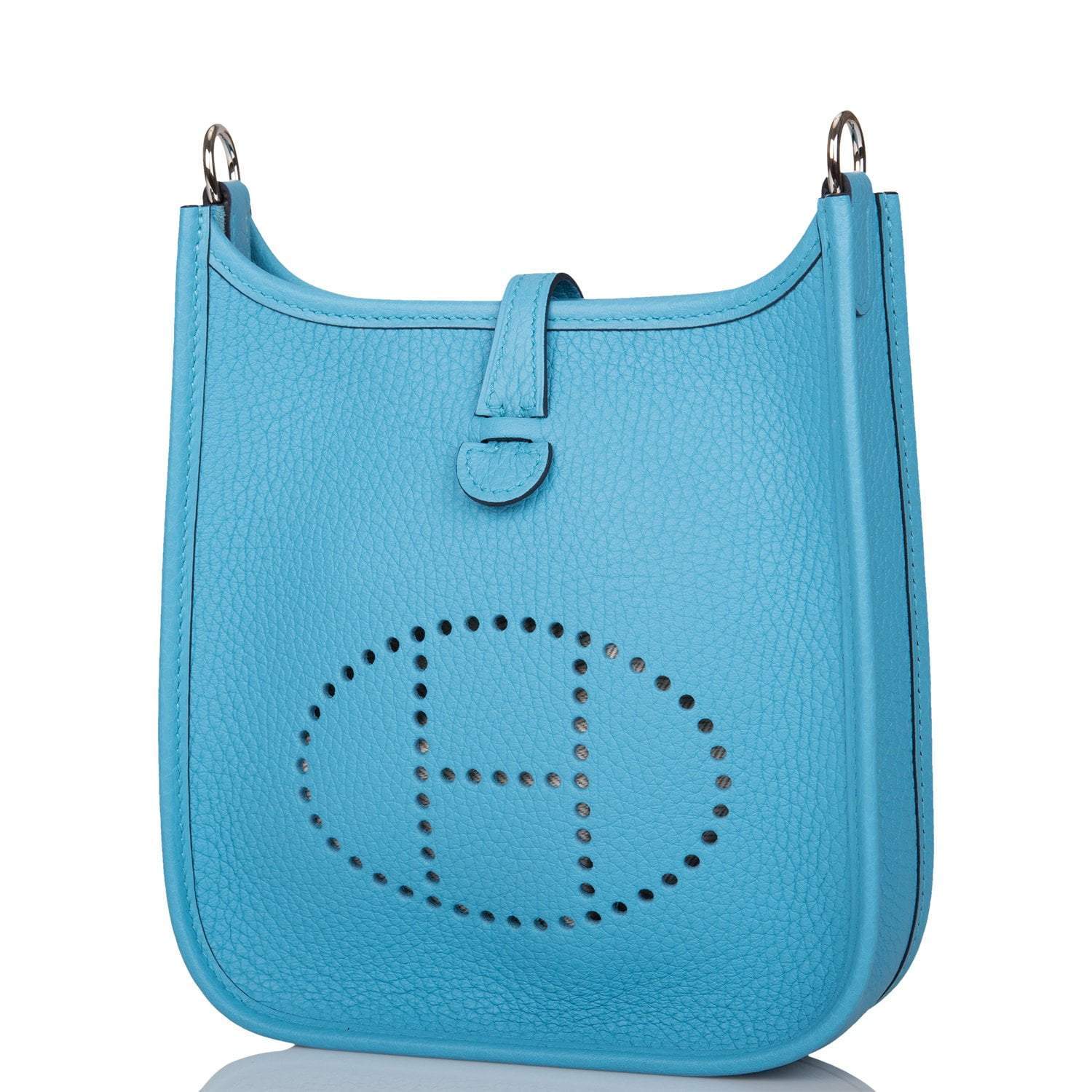 Hermes Bleu du Nord Clemence Evelyne TPM Bag Palladium Hardware - Image 5