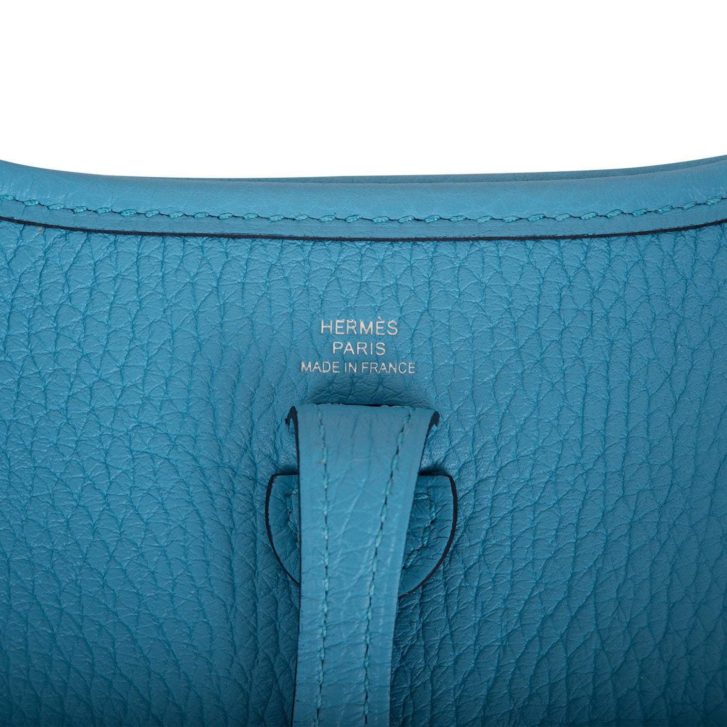 Hermes Bleu du Nord Clemence Evelyne TPM Bag Palladium Hardware - Image 7