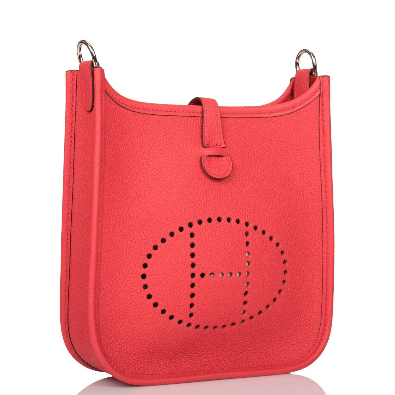 Hermes Bougainvillea Clemence Evelyne TPM Bag Palladium Hardware - Image 2