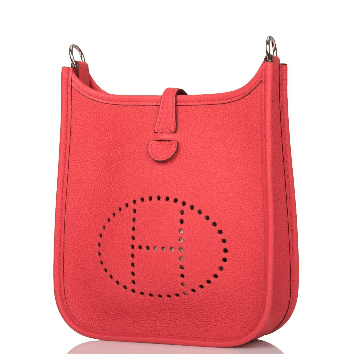 Hermes Bougainvillea Clemence Evelyne TPM Bag Palladium Hardware - Image 5