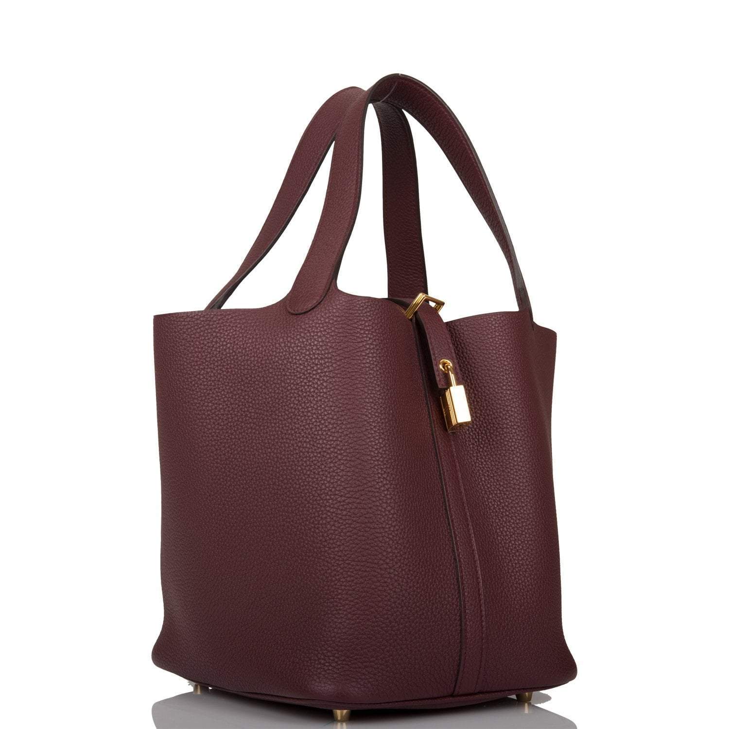 Hermes Bordeaux Maurice Picotin Lock 22cm Gold Hardware - Image 2