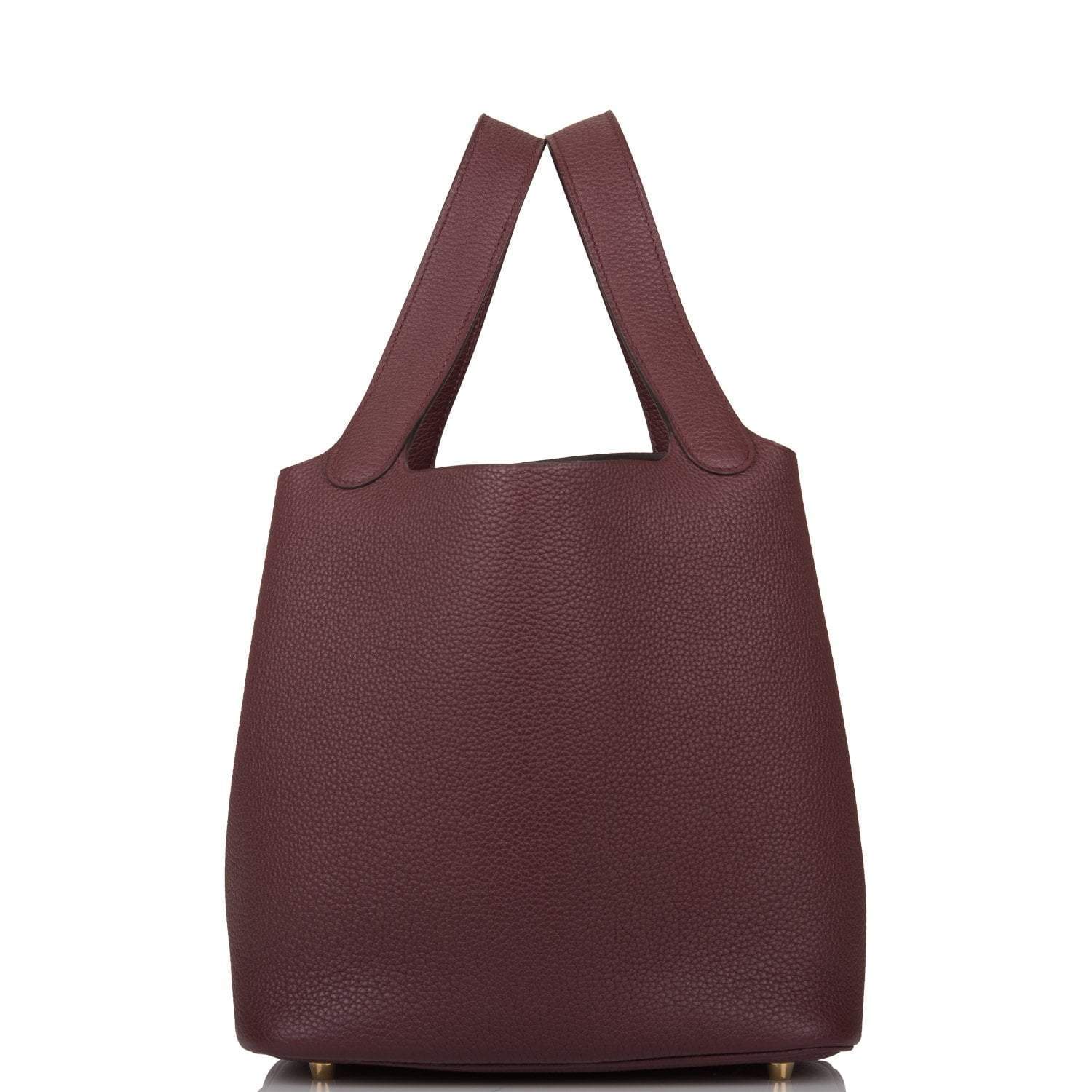 Hermes Bordeaux Maurice Picotin Lock 22cm Gold Hardware - Image 3