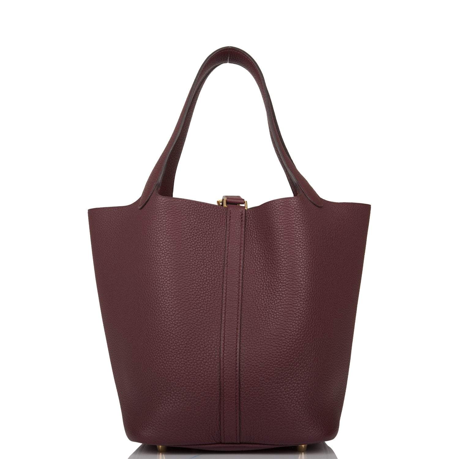 Hermes Bordeaux Maurice Picotin Lock 22cm Gold Hardware - Image 4