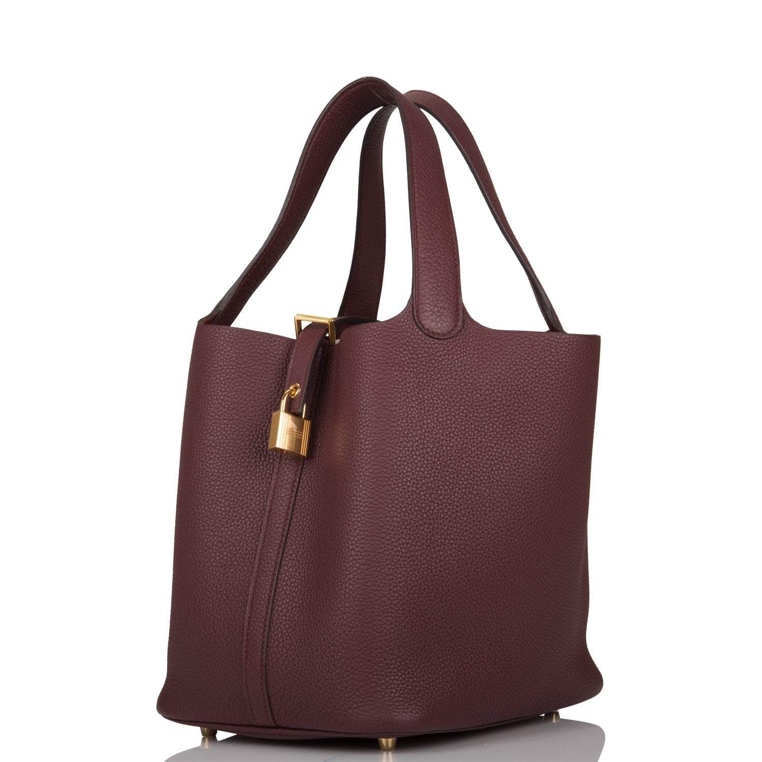 Hermes Bordeaux Maurice Picotin Lock 22cm Gold Hardware - Image 5