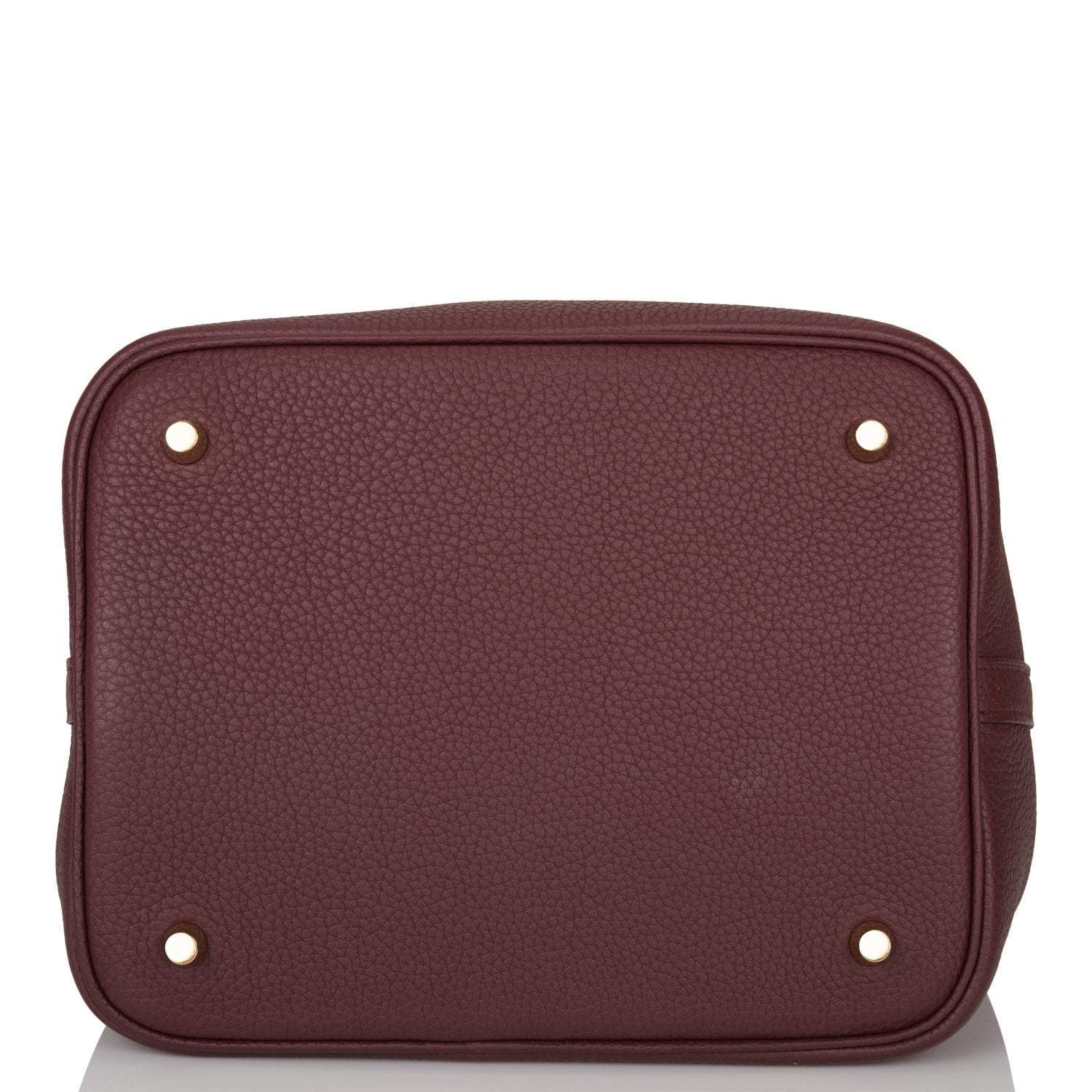 Hermes Bordeaux Maurice Picotin Lock 22cm Gold Hardware - Image 6