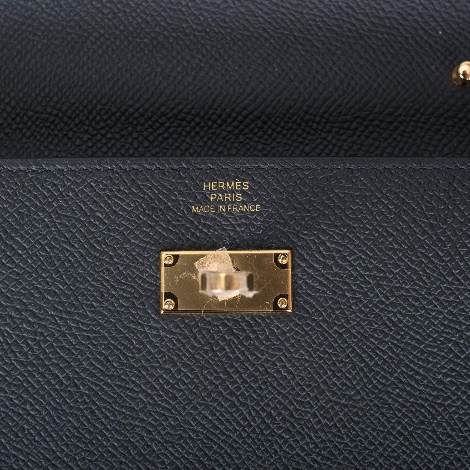 Hermes Black Epsom Kelly Wallet To Go Gold Hardware - Image 9