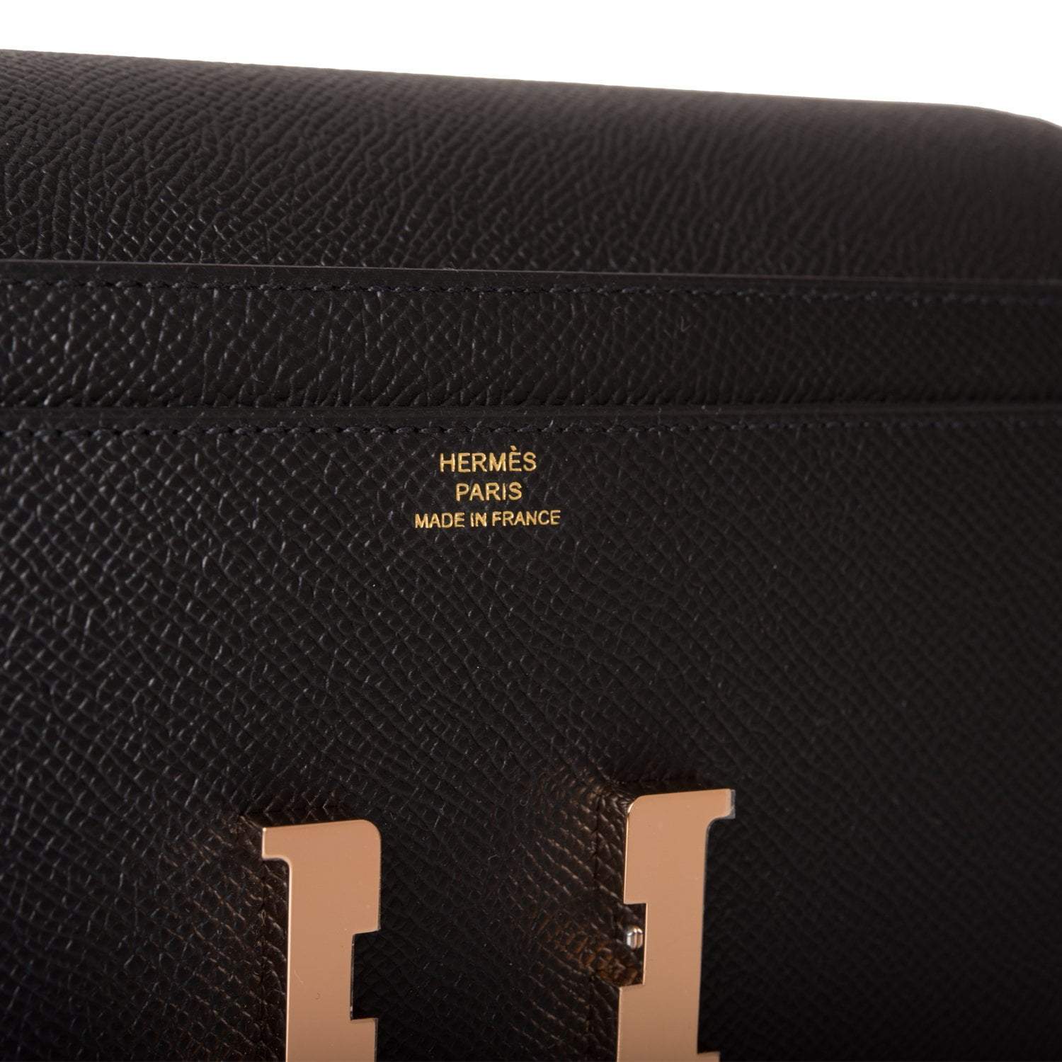 Hermes Black Epsom Constance Wallet To Go Rose Gold Hardware - Image 6