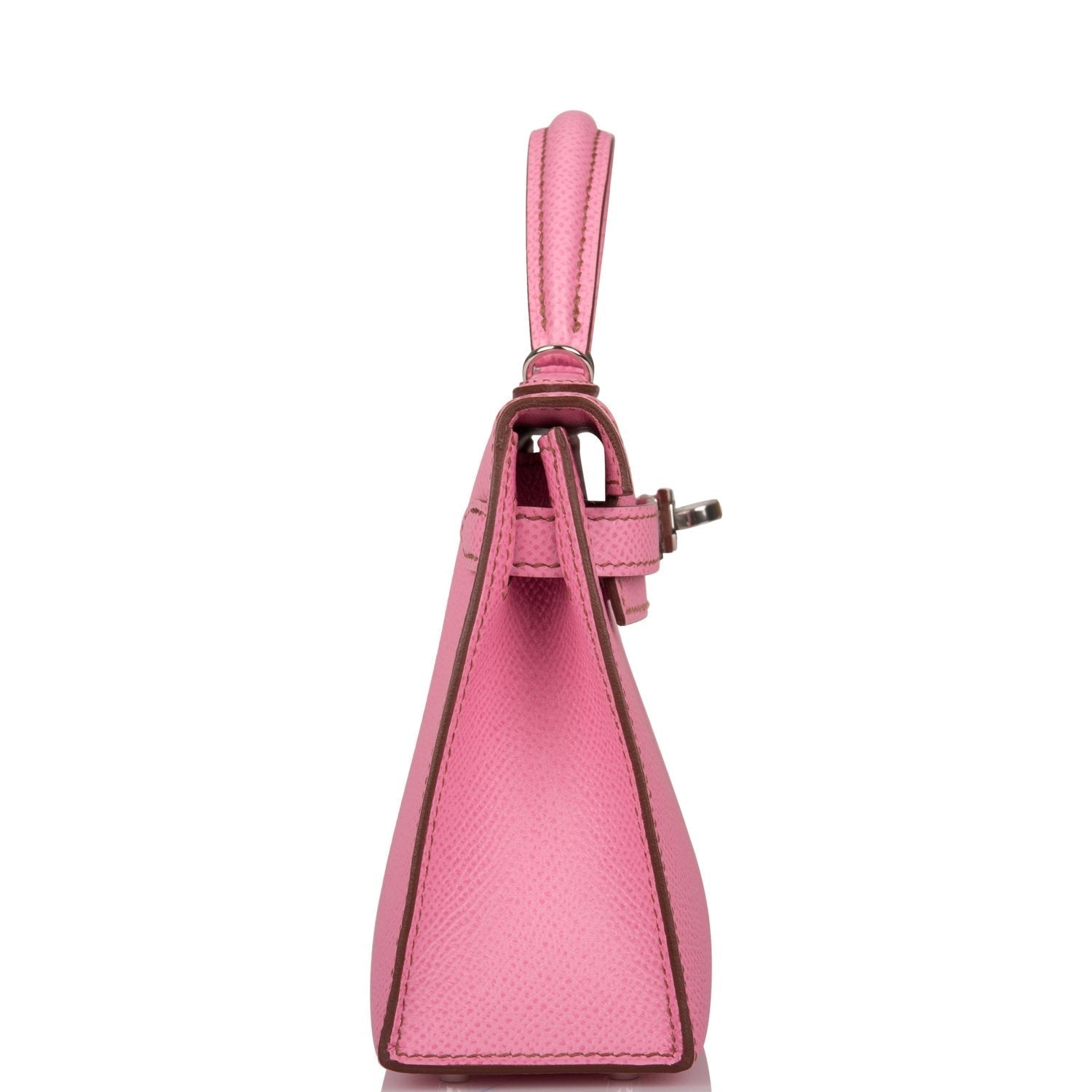 Hermes Bubblegum 5p Epsom Sellier Kelly 20cm Palladium Hardware - Image 3