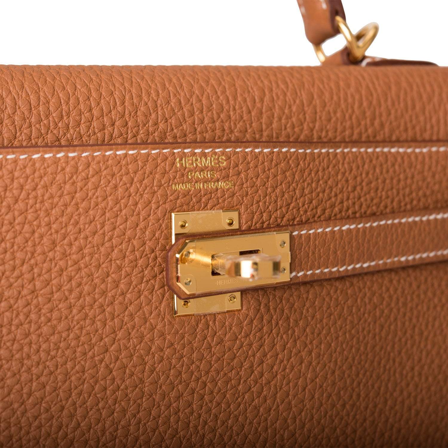 Hermes Gold Togo Retourne Kelly 25cm Gold Hardware - Image 7