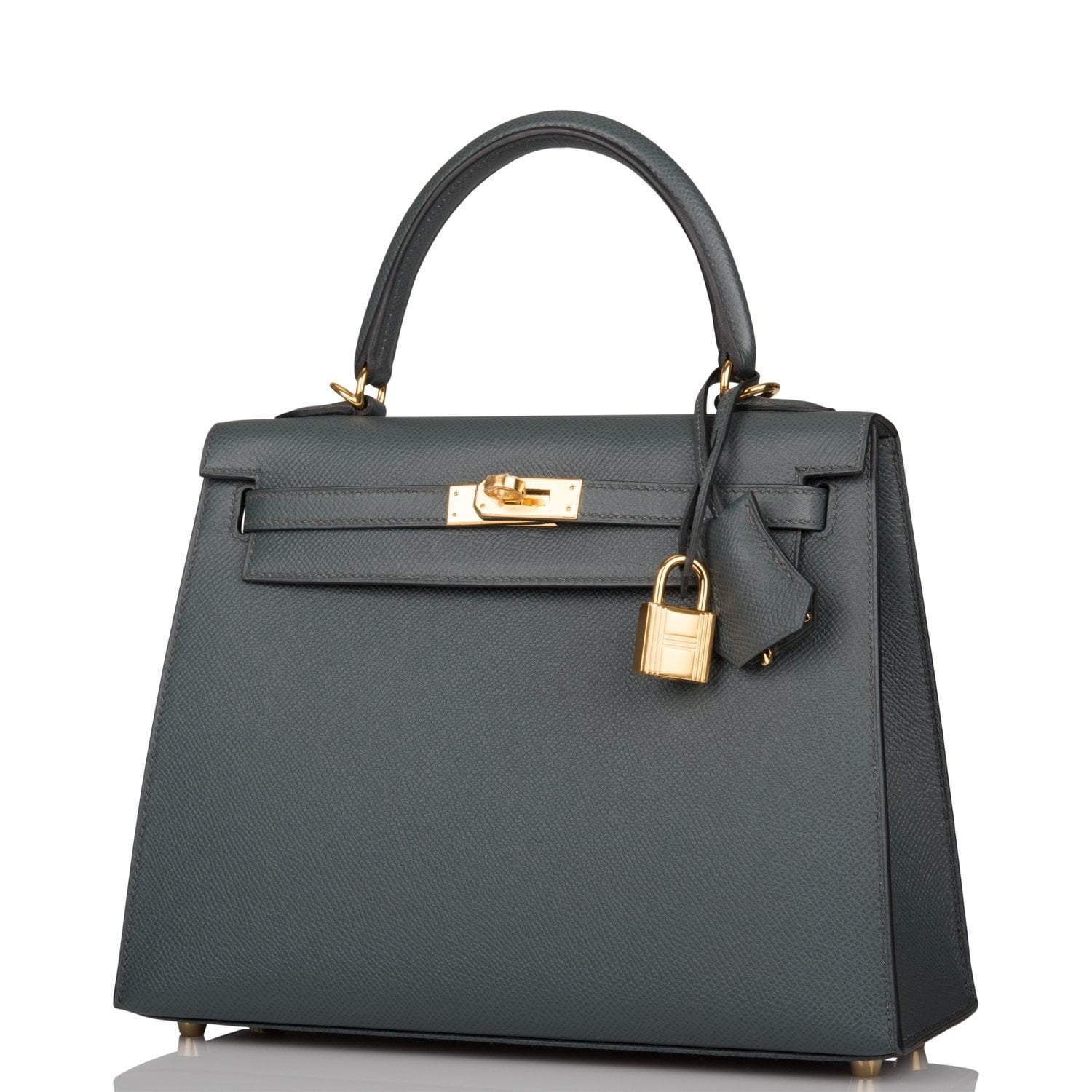 Hermes Bleu Orage Epsom Sellier Kelly 25cm Gold Hardware - Image 5