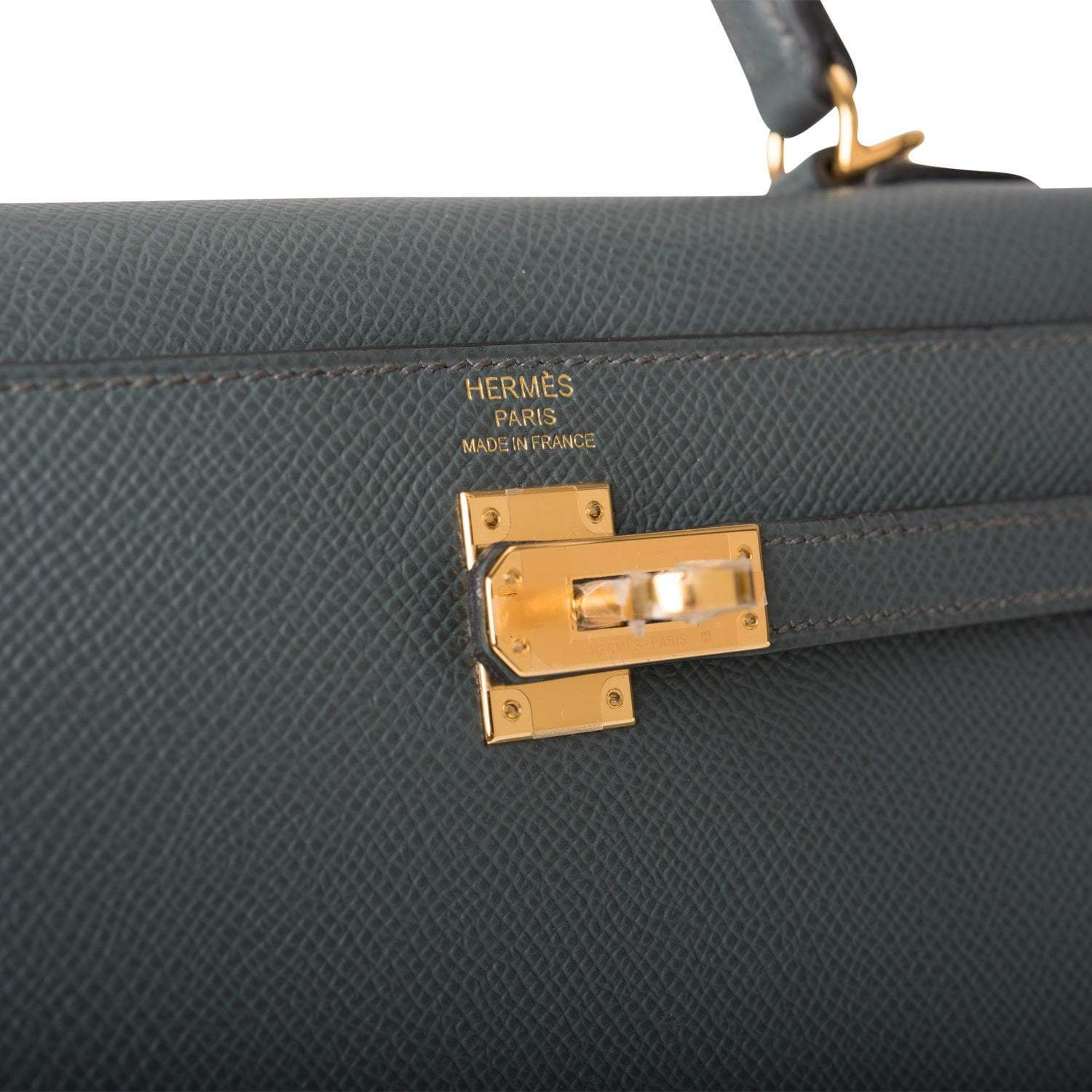 Hermes Bleu Orage Epsom Sellier Kelly 25cm Gold Hardware - Image 7